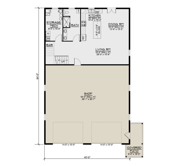 House Plan House Plan #36084 Drawing 1