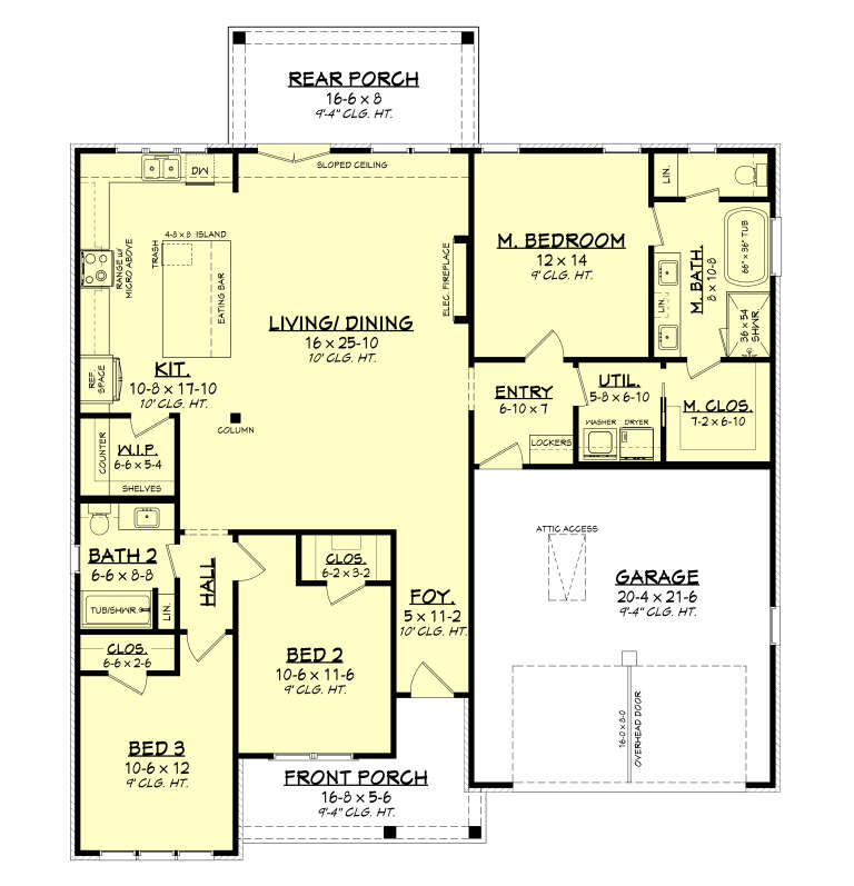 House Plan House Plan #36085 Drawing 1