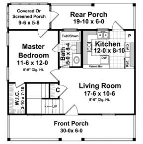 Main Floor for House Plan #348-00007