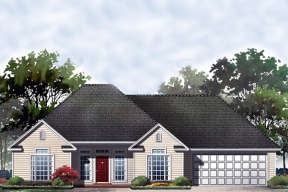 Traditional House Plan #348-00008 Elevation Photo