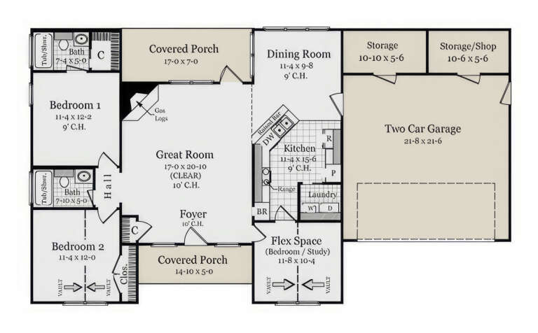 House Plan House Plan #3610 Drawing 1