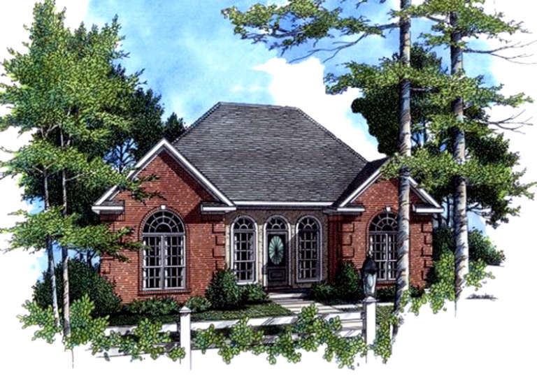 Traditional House Plan #348-00009 Elevation Photo