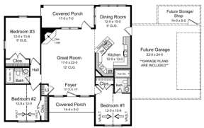 Main Floor for House Plan #348-00009