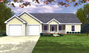 Country House Plan #348-00011 Elevation Photo