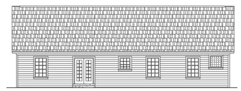 Country House Plan #348-00011 Elevation Photo