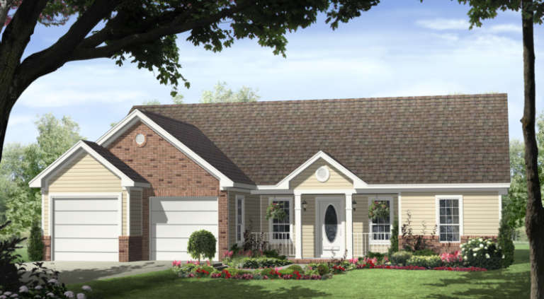 Traditional House Plan #348-00012 Elevation Photo