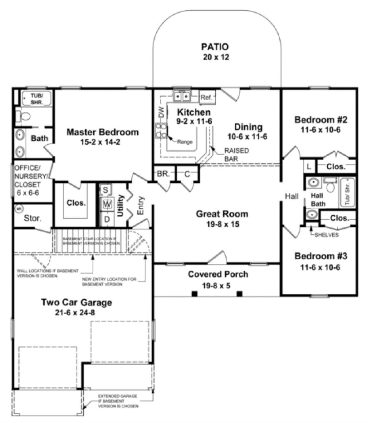 Main Floor for House Plan #348-00012