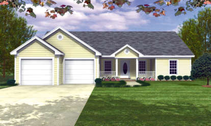 Country House Plan #348-00015 Elevation Photo