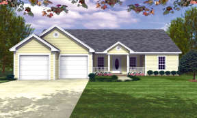 Traditional House Plan #348-00016 Elevation Photo