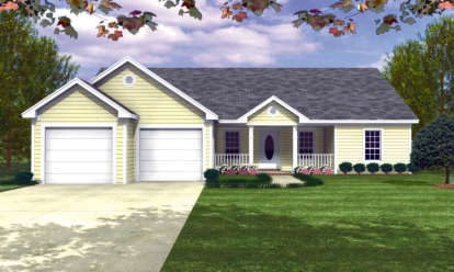 Traditional House Plan #348-00016 Elevation Photo