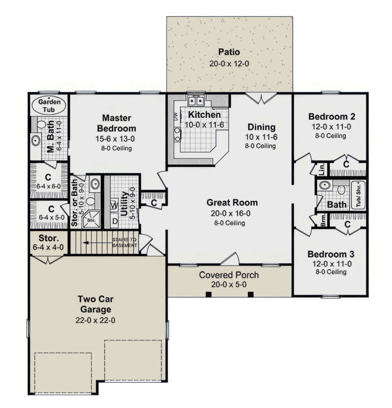 House Plan House Plan #3618 Drawing 1