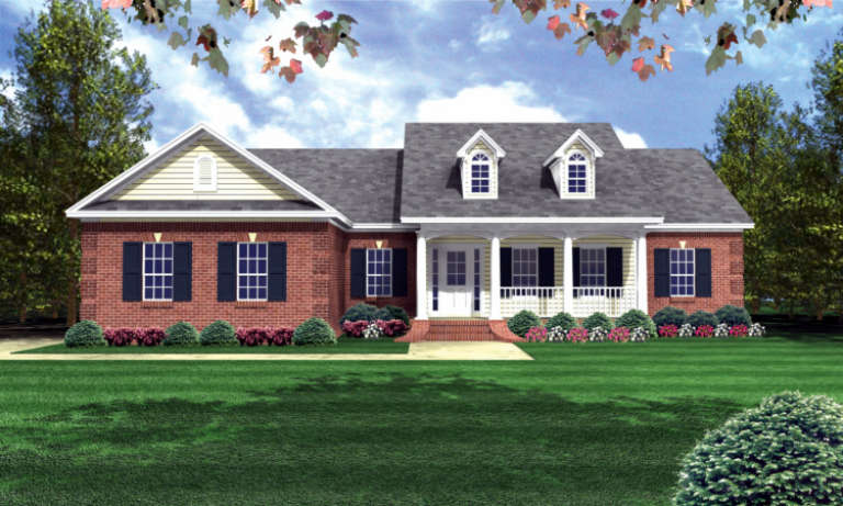 Country House Plan #348-00017 Elevation Photo