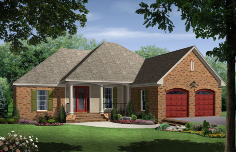 Traditional House Plan #348-00018 Elevation Photo