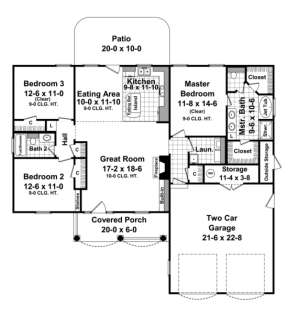 Main Floor for House Plan #348-00018