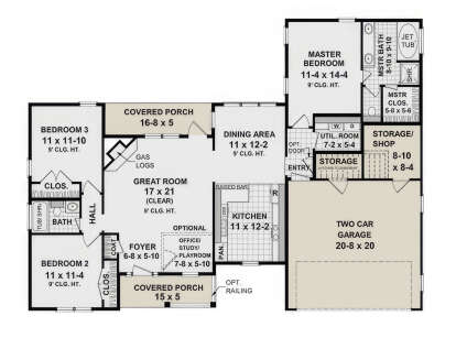 Main Floor for House Plan #348-00020