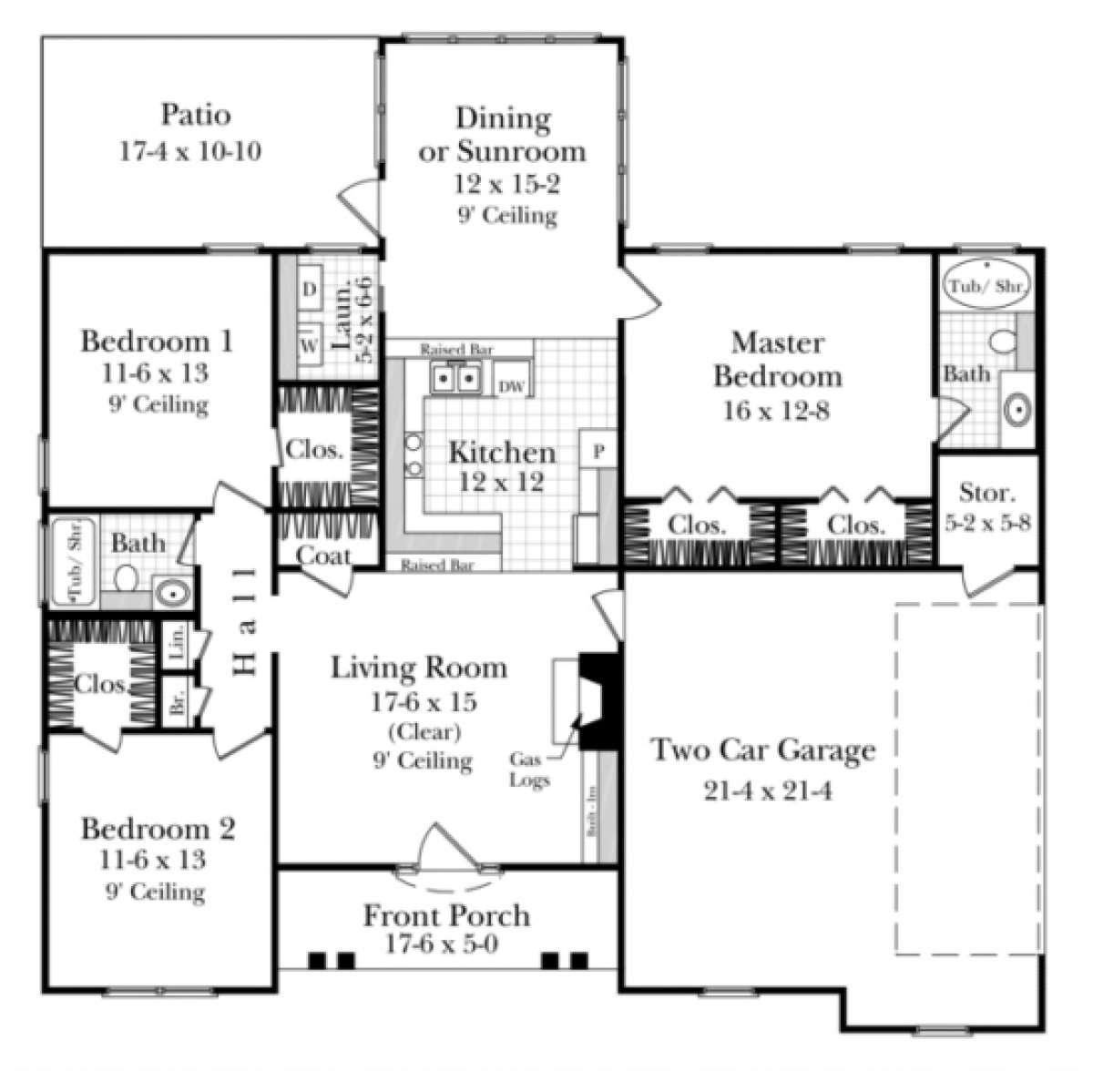Main Floor for House Plan #348-00021