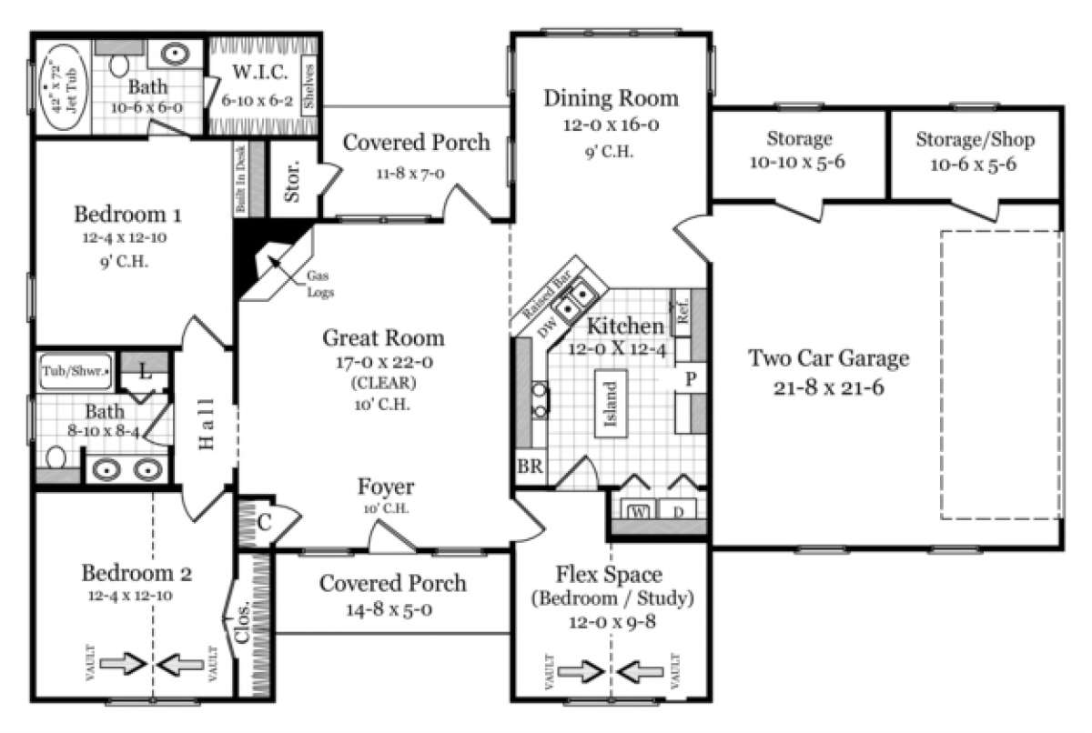 Main Floor for House Plan #348-00023