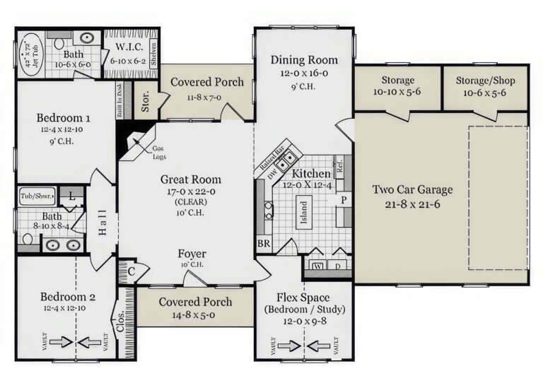 House Plan House Plan #3625 Drawing 1