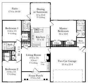 Main Floor for House Plan #348-00024