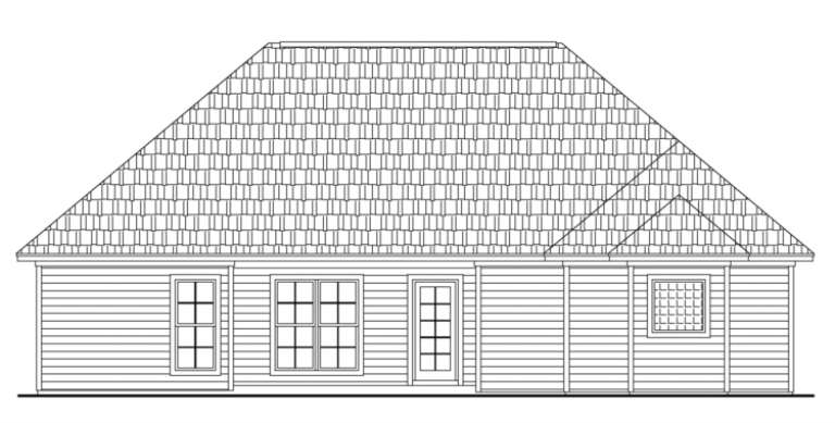Ranch House Plan #348-00029 Elevation Photo
