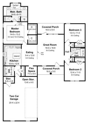 Main Floor for House Plan #348-00029