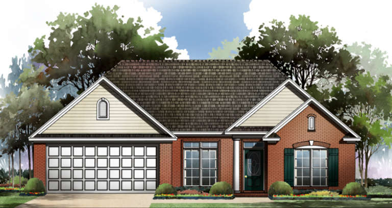 Traditional House Plan #348-00030 Elevation Photo