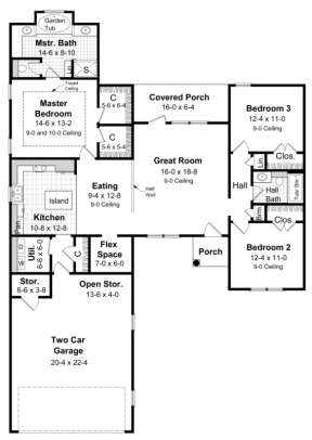 Main Floor for House Plan #348-00030