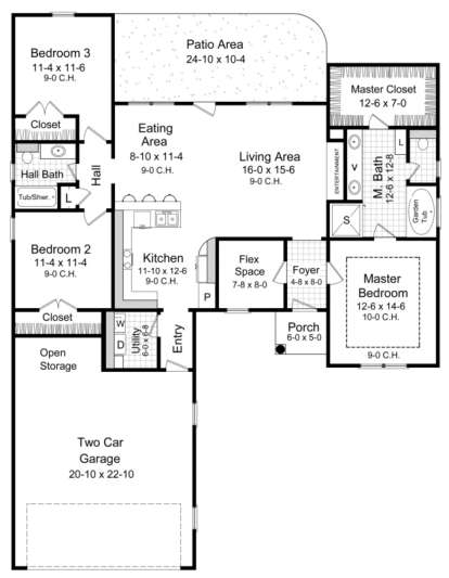 Main Floor for House Plan #348-00031