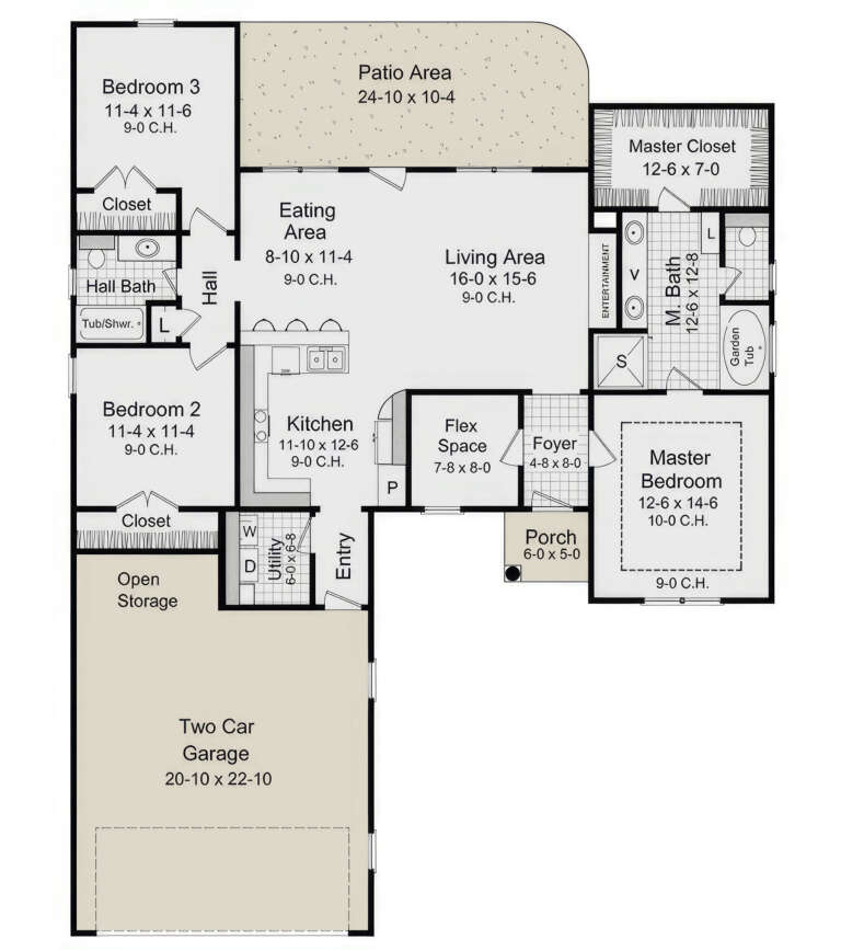 House Plan House Plan #3633 Drawing 1