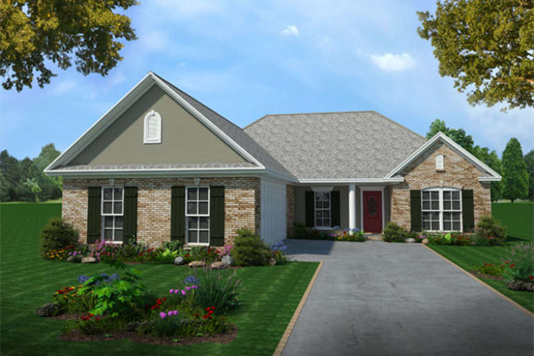 Traditional House Plan #348-00032 Elevation Photo