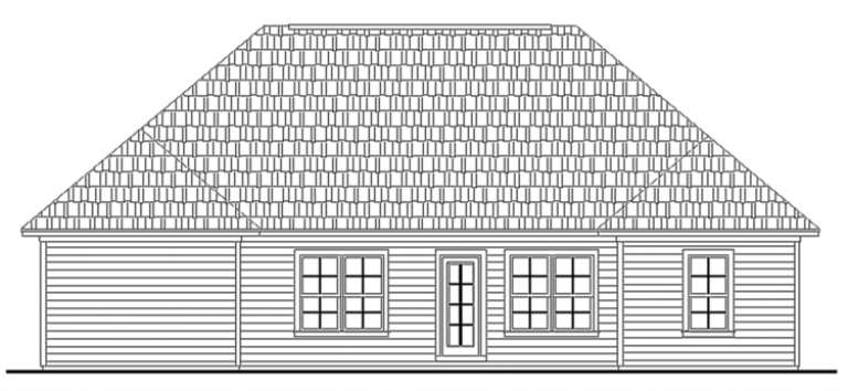 Traditional House Plan #348-00032 Elevation Photo