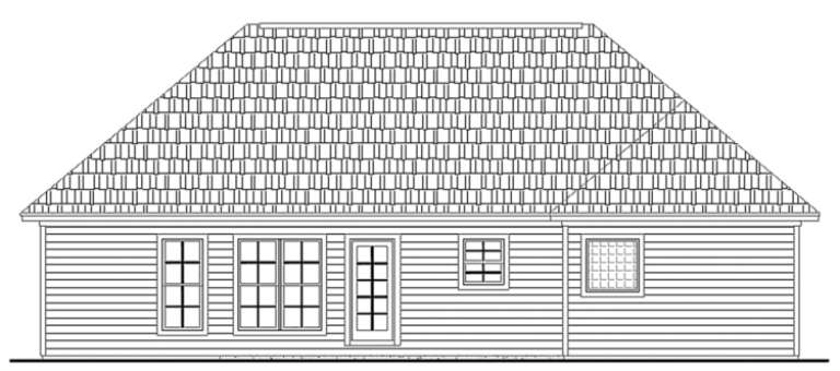 Ranch House Plan #348-00034 Elevation Photo