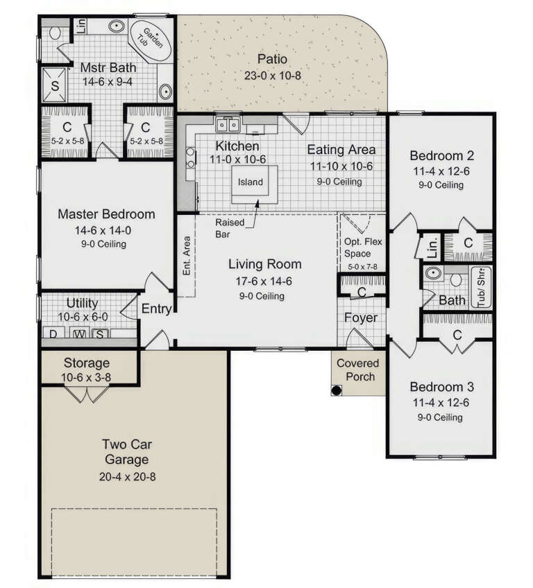 House Plan House Plan #3636 Drawing 1