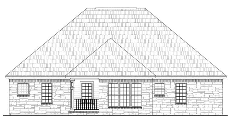 Traditional House Plan #348-00035 Elevation Photo