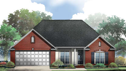 3 Bed, 2 Bath, 1625 Square Foot House Plan - #348-00036