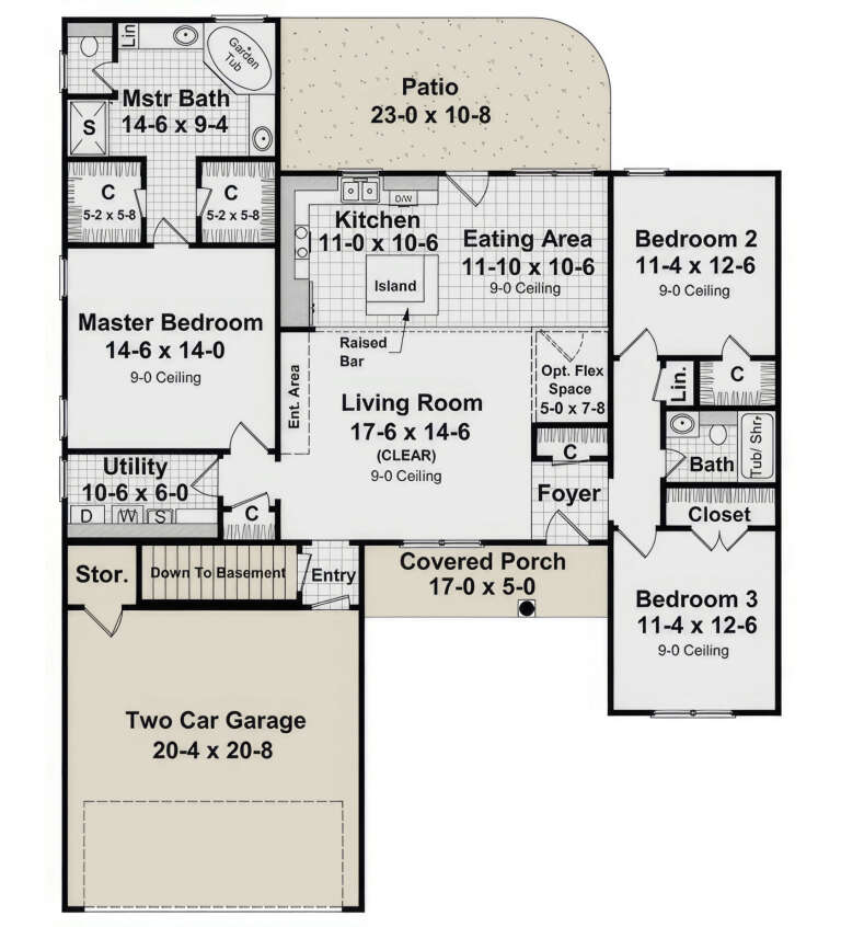 House Plan House Plan #3638 Drawing 1
