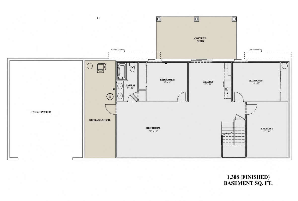 HousePlans Modern Farmhouse 7140-00016 floor plan 2
