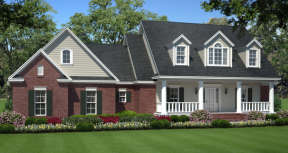 Traditional House Plan #348-00037 Elevation Photo