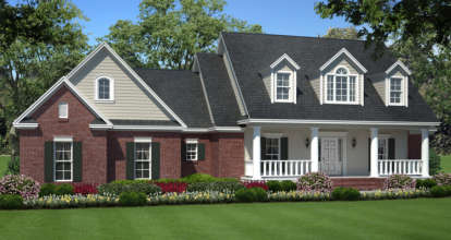 Traditional House Plan #348-00037 Elevation Photo