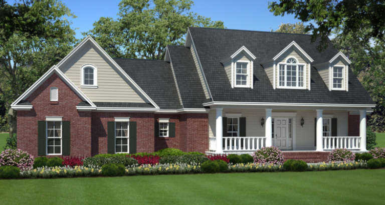 Traditional House Plan #348-00037 Elevation Photo