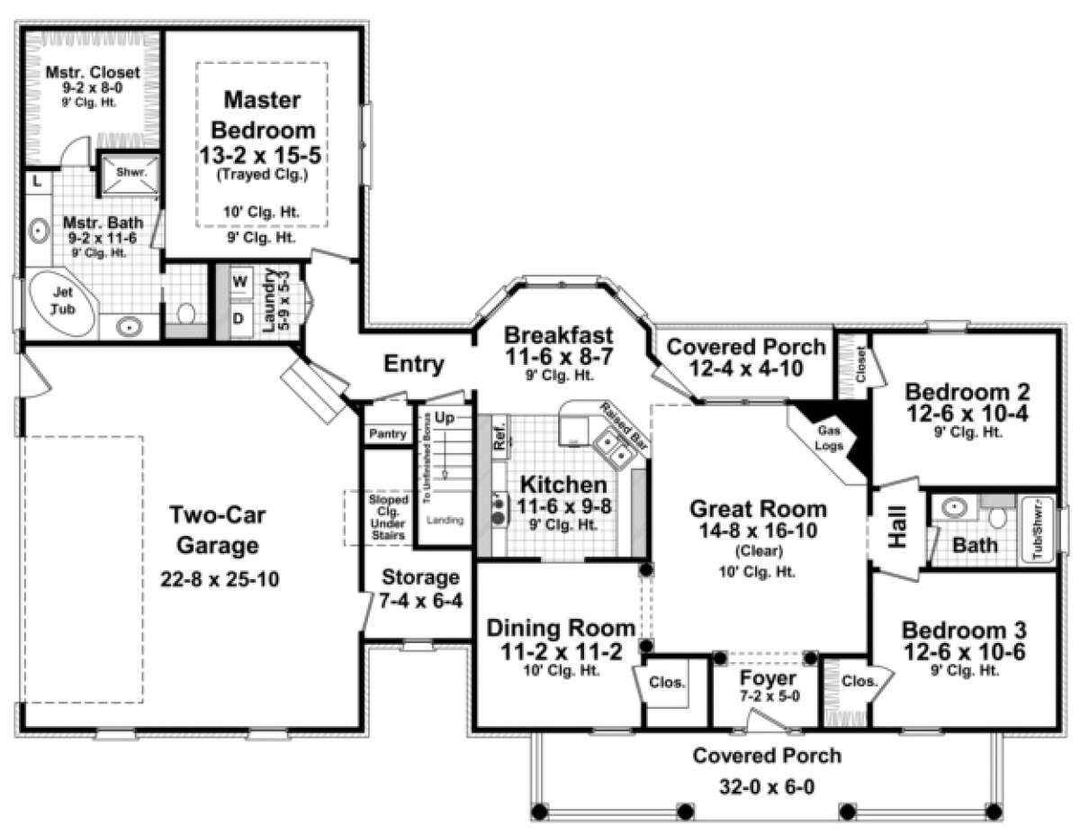 Main Floor for House Plan #348-00038