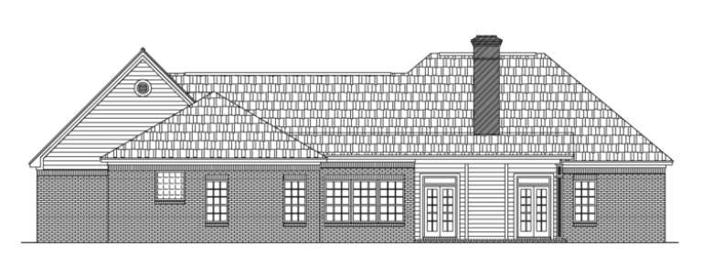 Traditional House Plan #348-00039 Elevation Photo