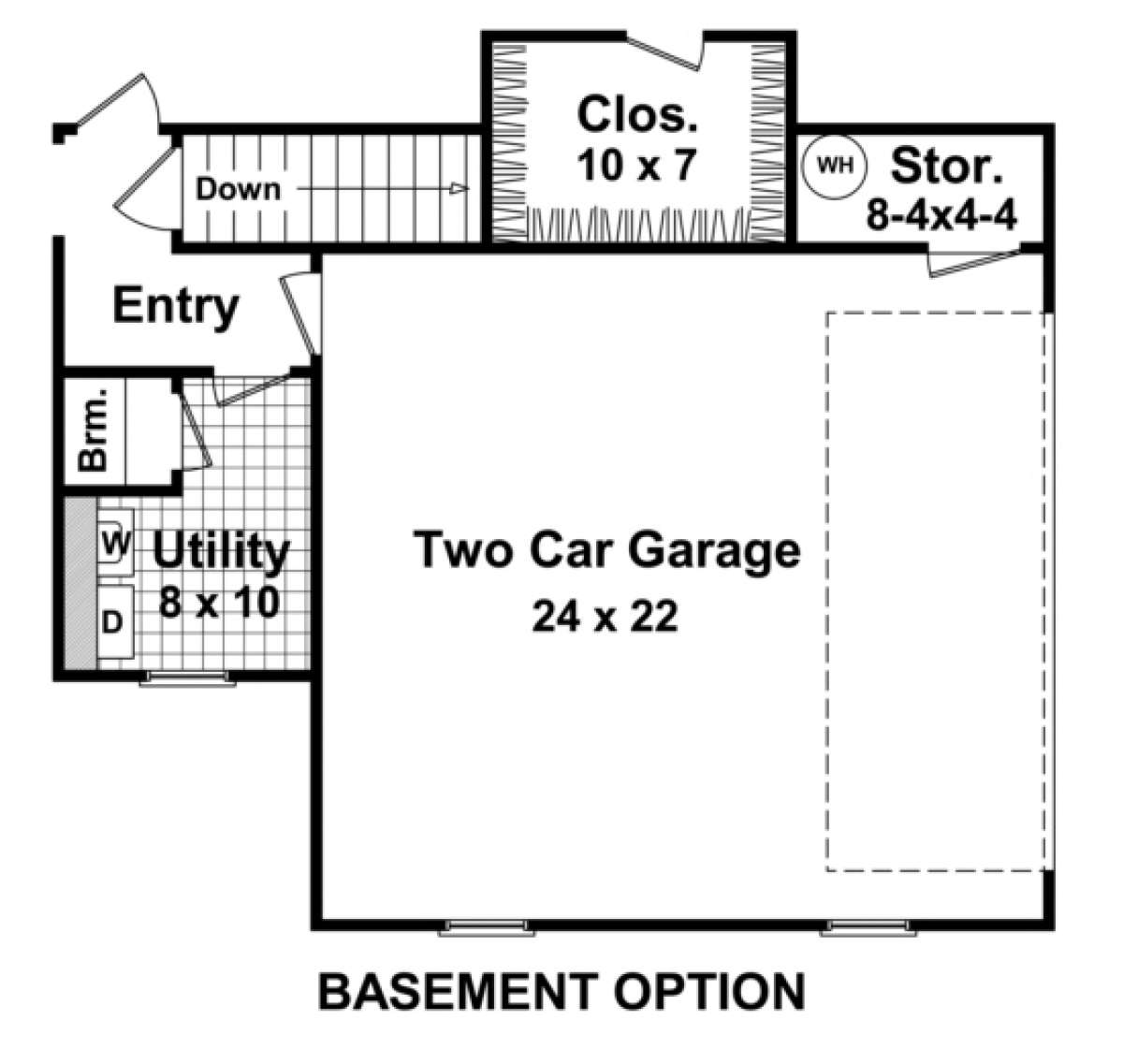 Basement Option for House Plan #348-00039