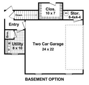 Basement Option for House Plan #348-00039