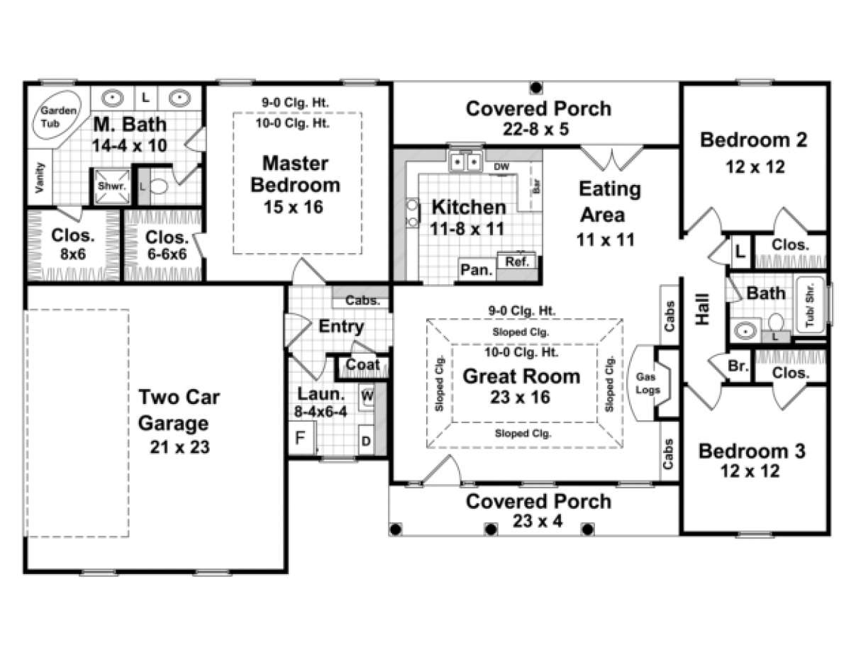 Main Floor for House Plan #348-00040