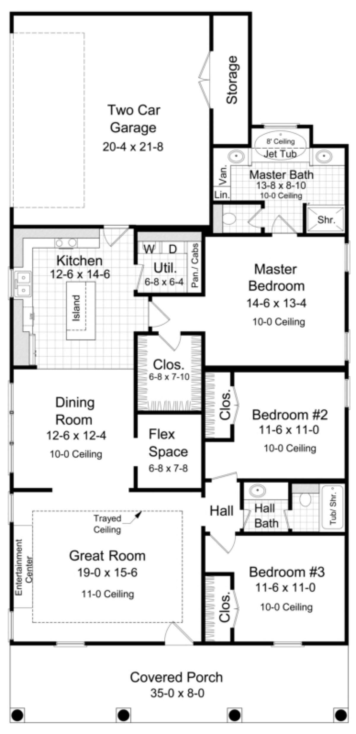 Main Floor for House Plan #348-00041