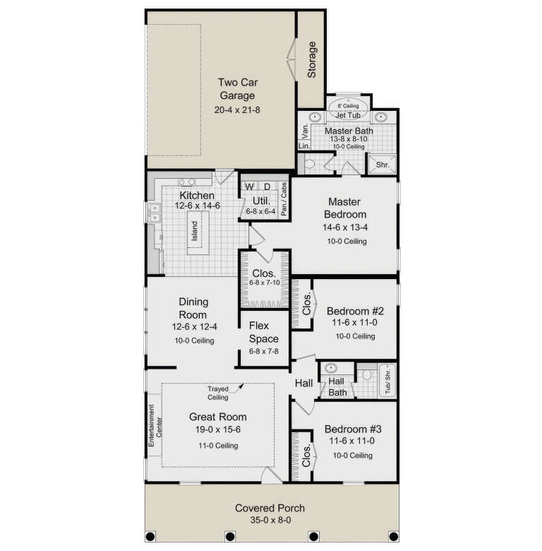 House Plan House Plan #3643 Drawing 1