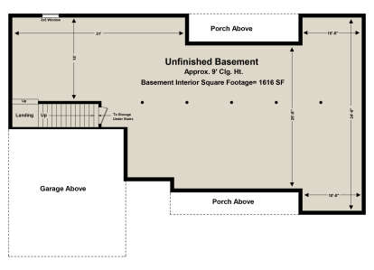 Basement for House Plan #348-00042