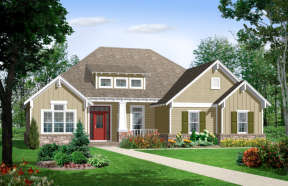 Cottage House Plan #348-00043 Elevation Photo