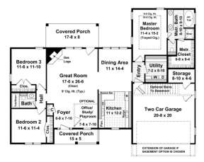 Main Floor for House Plan #348-00044